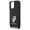 Karl Lagerfeld KLHCP16SSAKCPBK iPhone 16 6.1 czarny/black hardcase Saffiano Karl&Choupette Metal Pin CBDY Strap